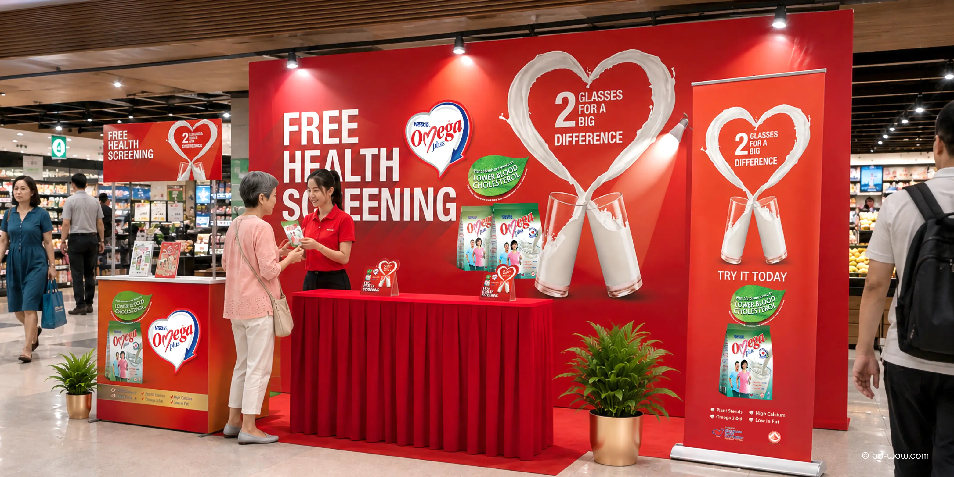 Nestlé Omega Plus roadshow event thumbnail, Singapore FMCG branding