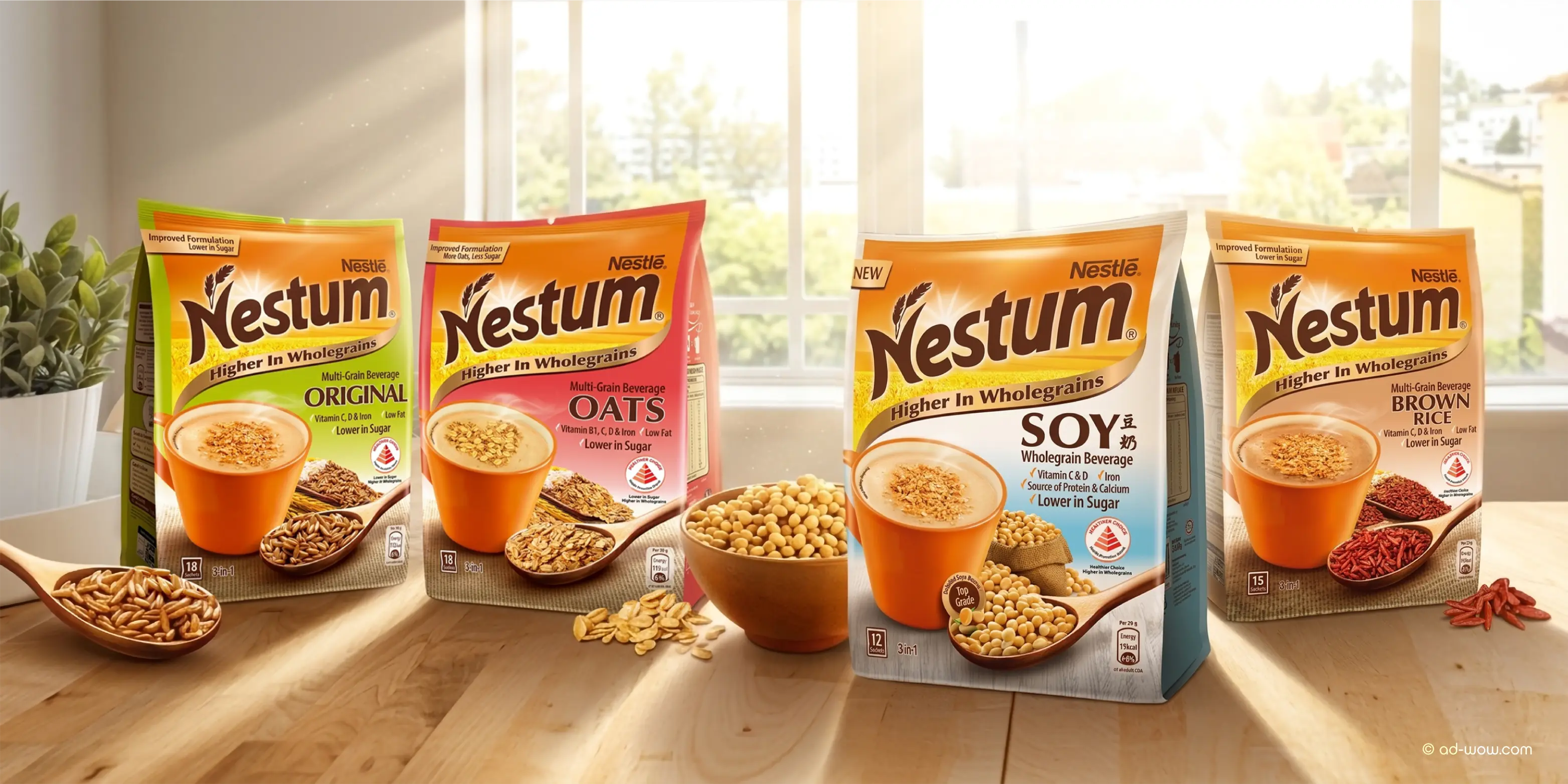 nestum oat drink packaging revamp in singapore