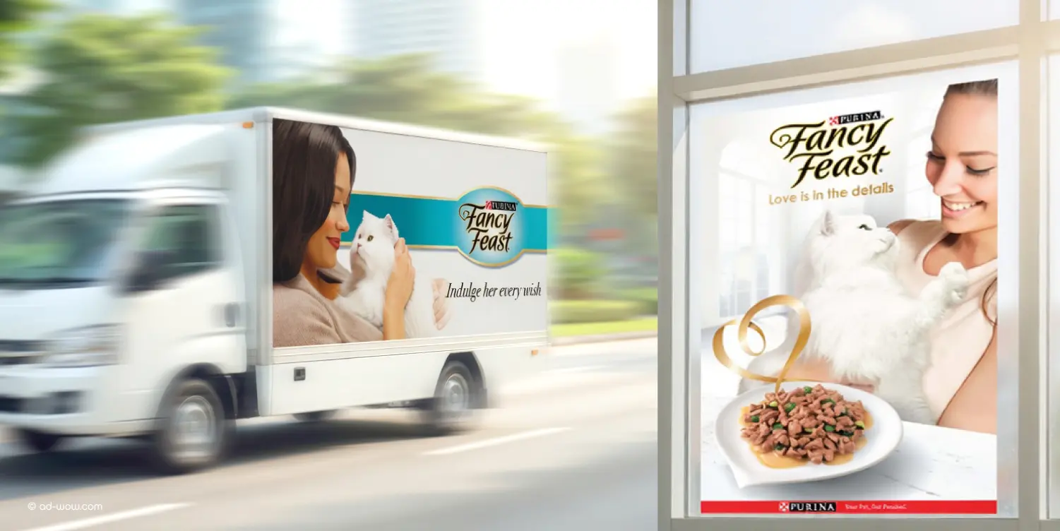 Fancy Feast Truck Wrap | OOH Mobile Activation