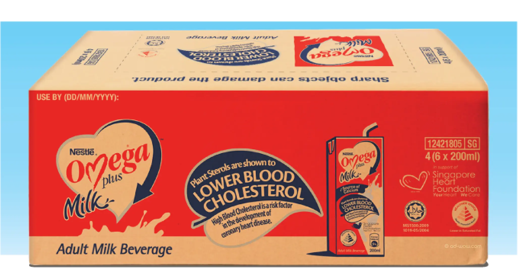 Nestlé Omega Plus Soy UHT and Tetra Pak format design