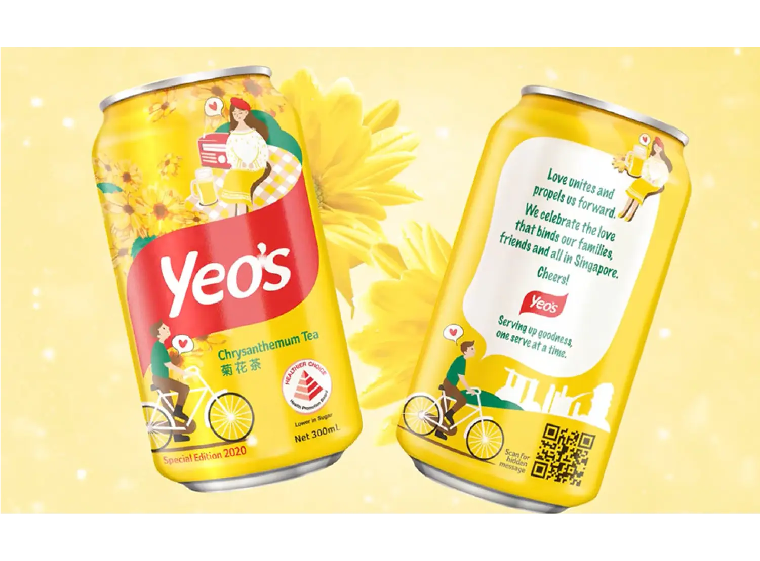 Yeo's Singapore NDP 2020 Chrysanthemum Tea can design, edition 1