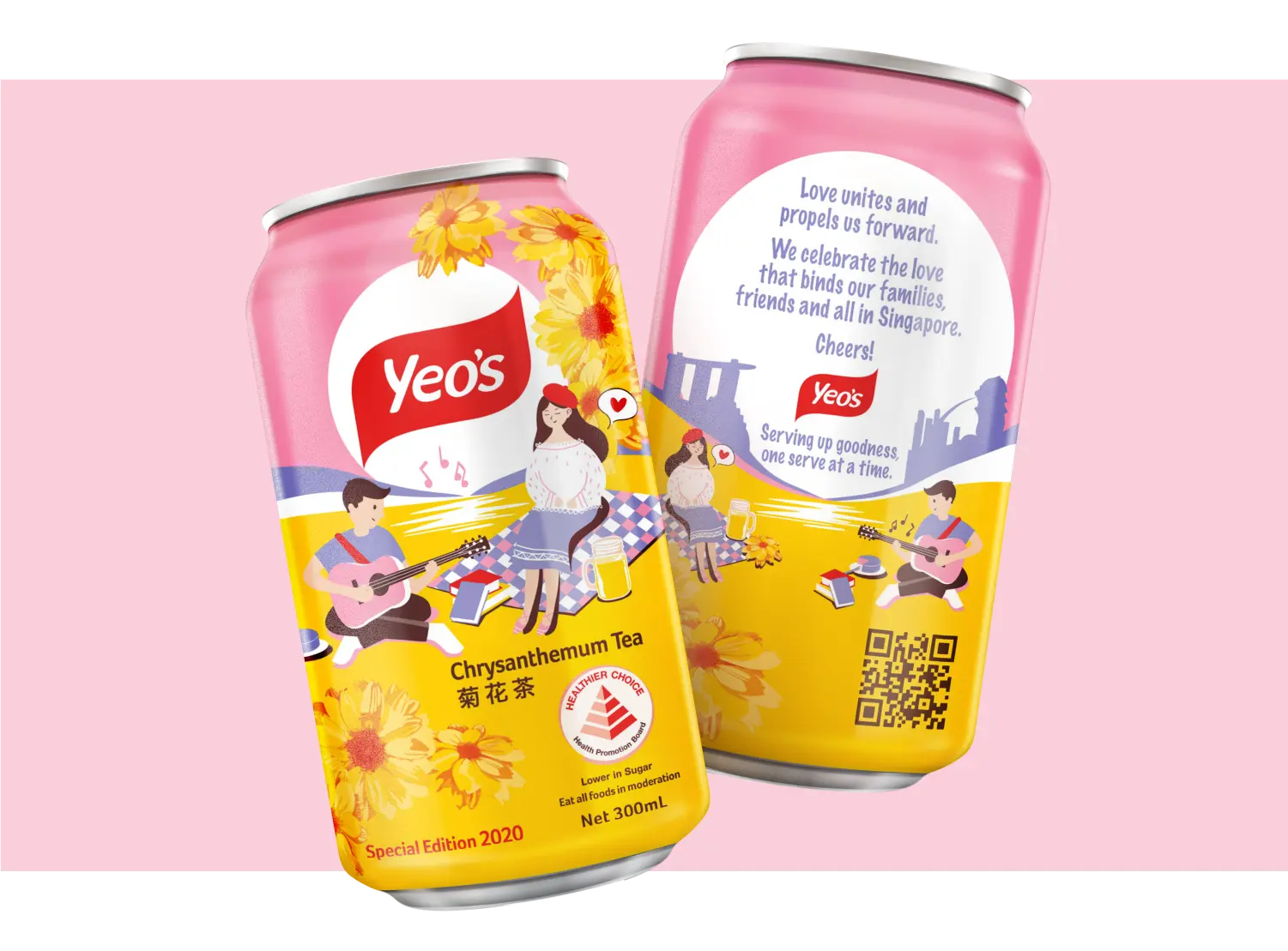 Yeo's Singapore NDP 2020 Chrysanthemum Tea can design, edition 2