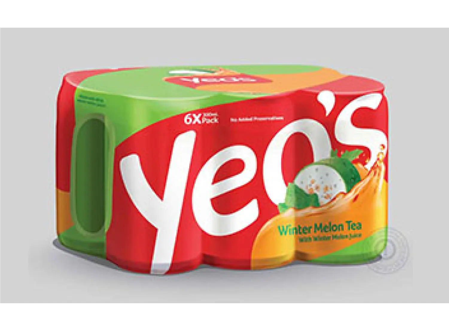 Yeo's Cambodia shrink-wrap can design - winter melon tea