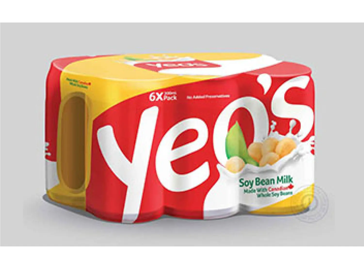 Yeo's Cambodia shrink-wrap can design - soy bean milk