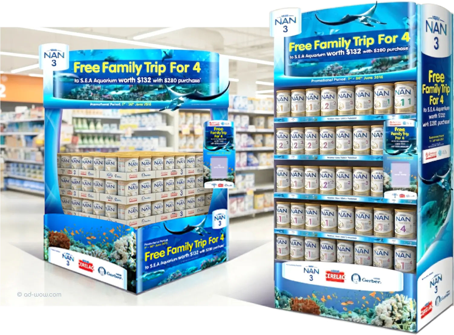 Nestlé NAN in-store structures system design 1