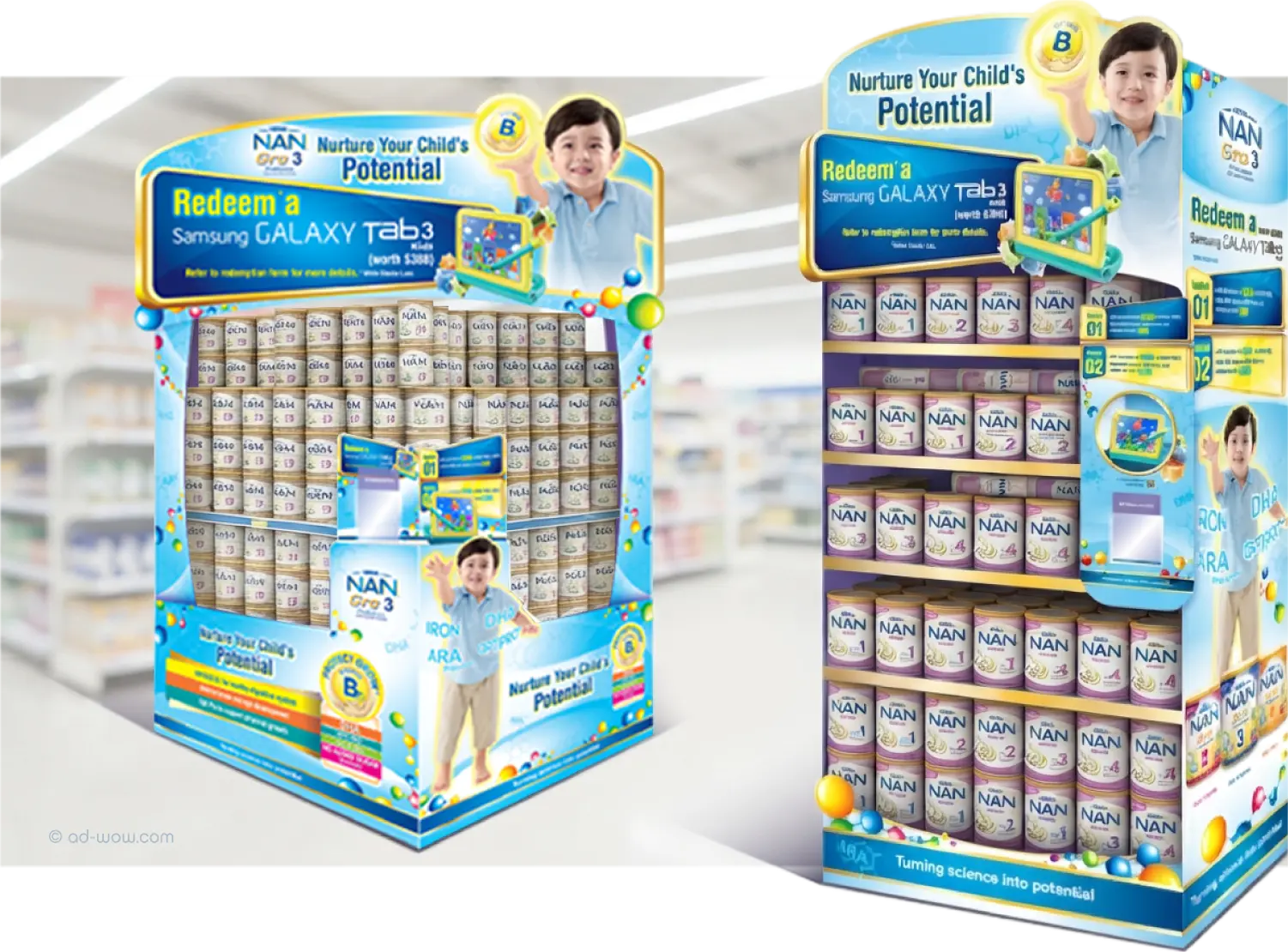 Nestlé NAN in-store structures system design 2
