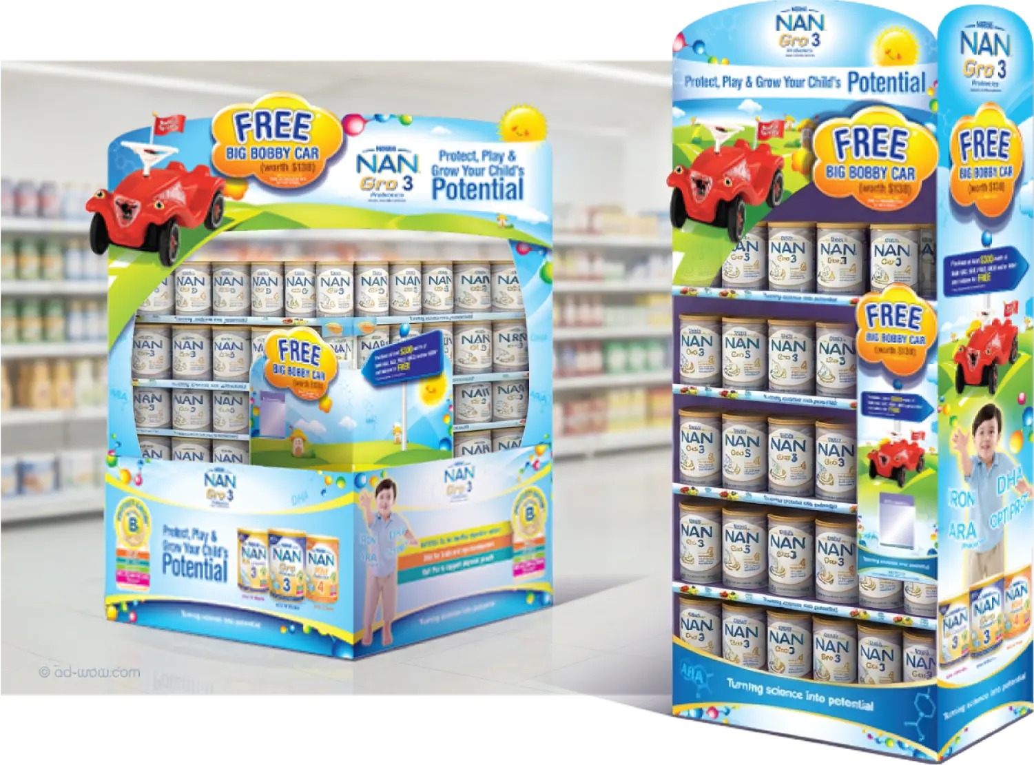 Nestlé NAN in-store structures system design 3