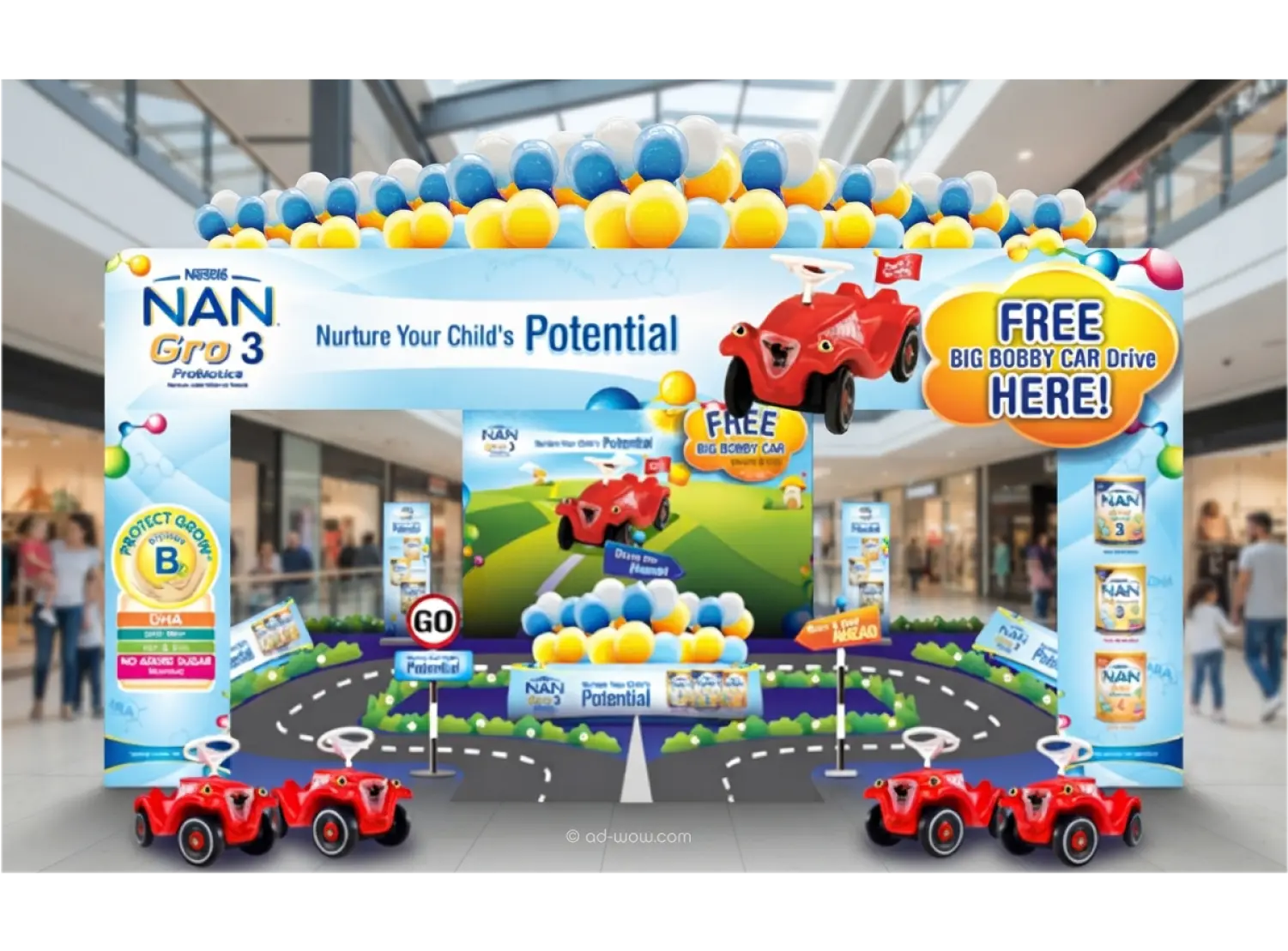Nestlé NAN in-store structures system design 4