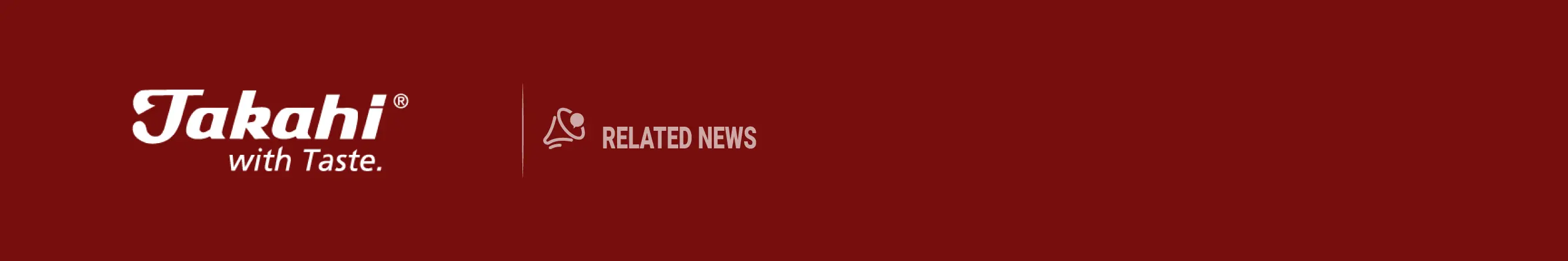 Takahi logo, linked to the Takahi news feature